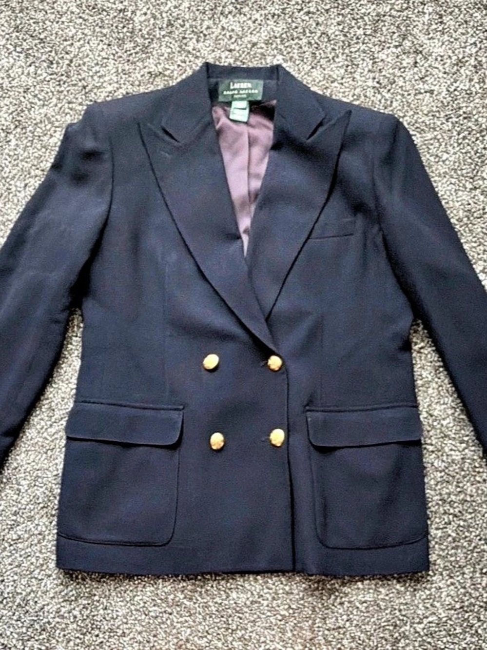 Lauren Ralph Lauren Wool Double Breasted Blazer Size 12P Like New